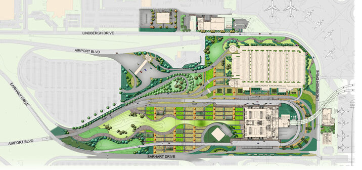 Sacramento Airport Rendered Site plan